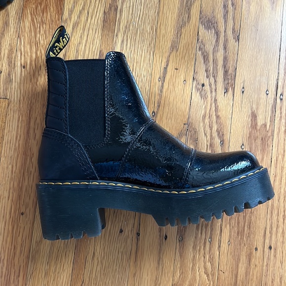 Dr. Martens Rosalie Patent Heeled Chelsea Boots - Picture 8 of 8